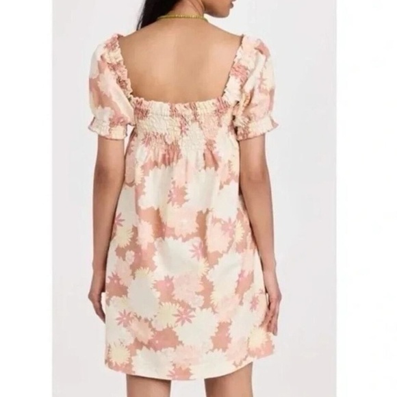 Faherty Ramona Floral Dress In Warm Jicaro Island Small - Picture 7 of 7